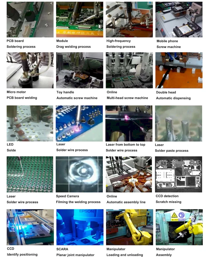 자동 로터리 솔더링 기계, 스크류 잠금 조립 기계
