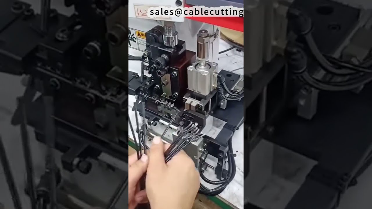 Parallel Wire Stripping and Crimping Machine Dual Crimp   High Efficiency #factory #machine #diy