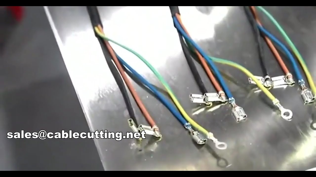 WPM-555 완전 자동 케이블 압착기: 다양한 길이의 전선에 다양한 터미널 압착