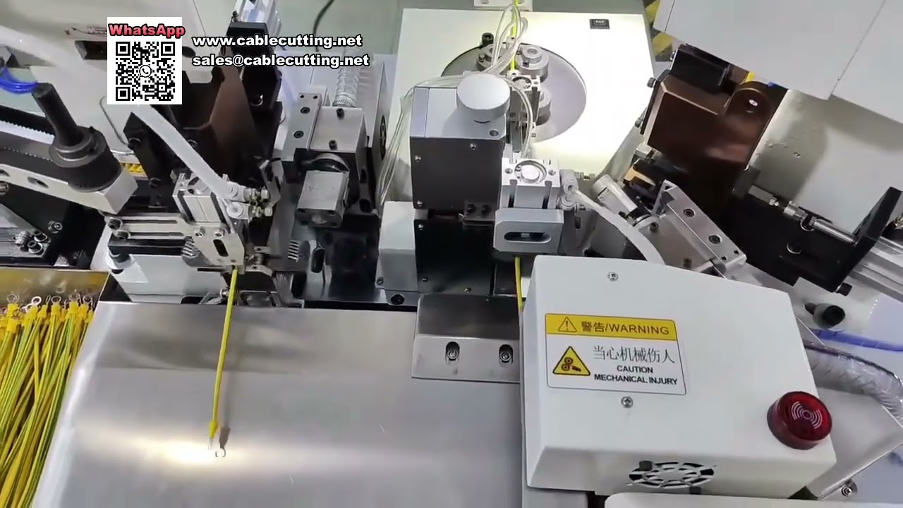 자동 냉간 압착 링 터미널 크림핑 머신 | 진동 볼 피더 장착