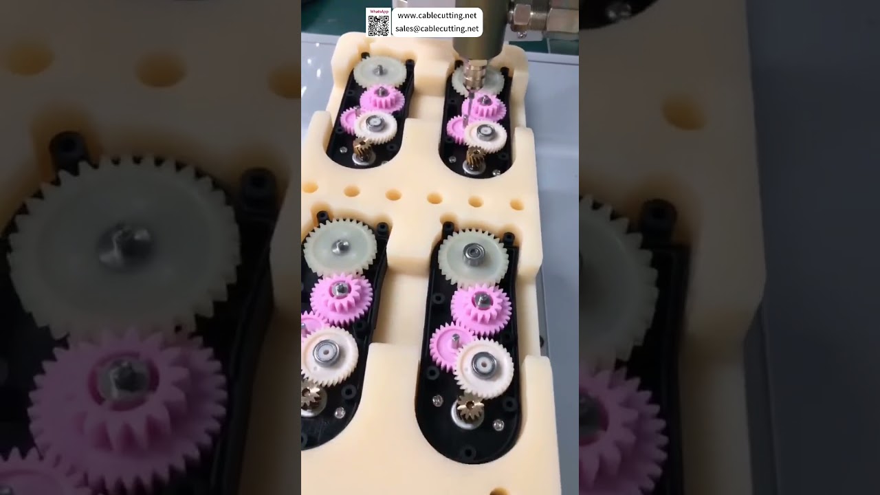 Gear Automatic Oil Dispensing Machine Setup  Factory Industrial Automation Setup  Fast Setup