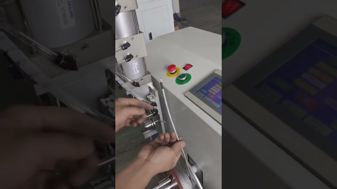 스틸 와이어 로프 자동 계수, 선별, 절단, 권취 및 결속기 #자동차
