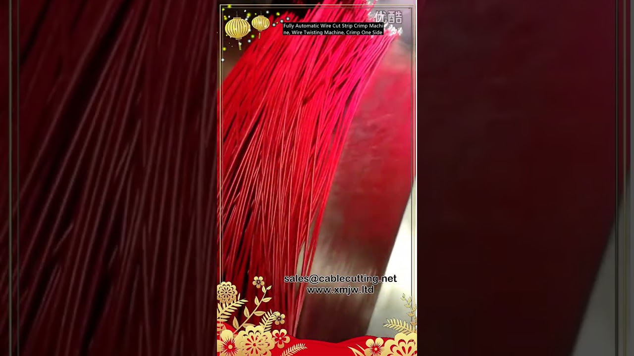 Fully Automatic Wire Cut Strip Crimp Machine, Wire Twisting Machine, Crimp One Side