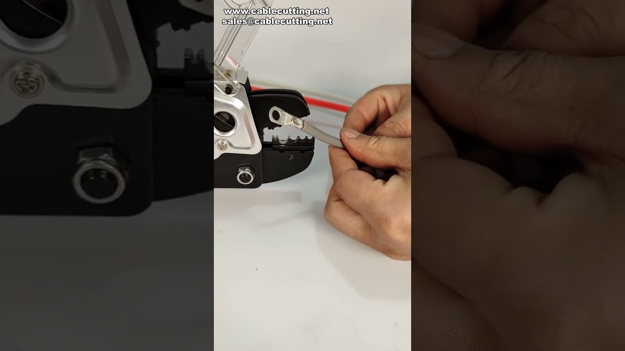 AM-10 Pneumatic Wire Crimper Indent Crimping for Bare Terminals