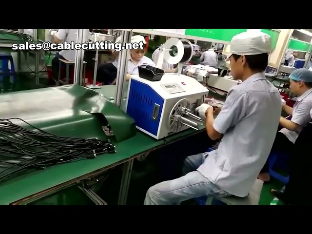 DC 케이블 권선 및 타이핑 머신 | 전원 케이블 자동 권선 및 결속기