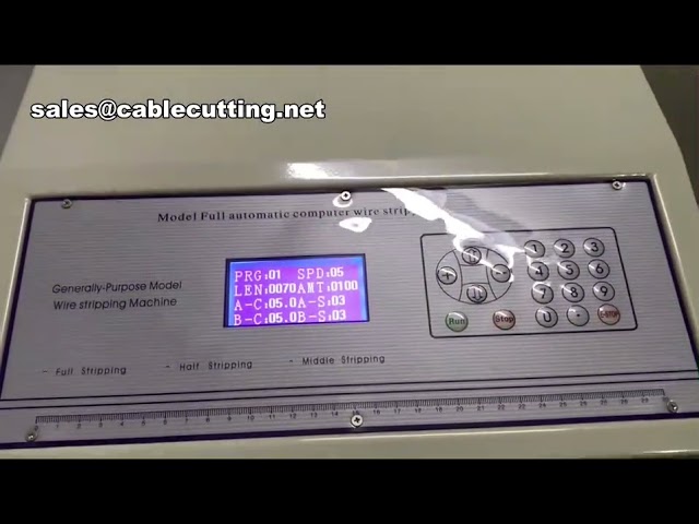 전동 컴퓨터 제어 자동 조정 케이블 구리선 절단 피복 벗김 기계, 와이어 스트리핑 머신