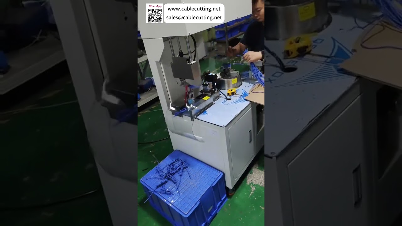 경제적인 완전 자동 와이어 권선 및 타이핑 머신 | DC 전원 데이터 케이블 공정