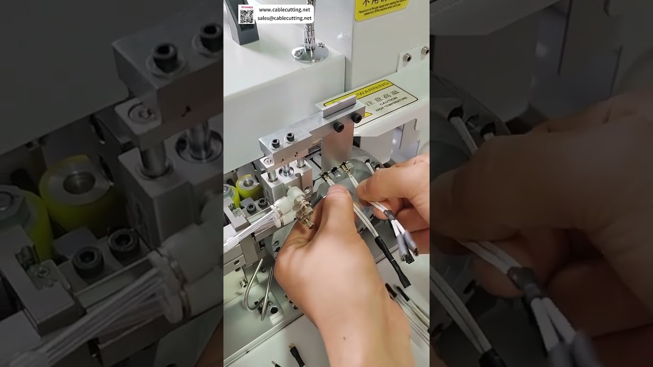 Auto Heat Shrink Tube Processing Machine  Integrated Cutting Feeding Positioning & Baking
