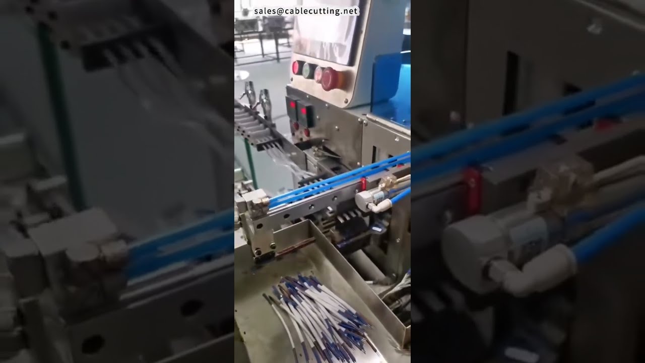 플랫 재킷 케이블 듀얼 헤드 딥 티닝 머신 | 하네스 장비 #머신 #공장 #cnc